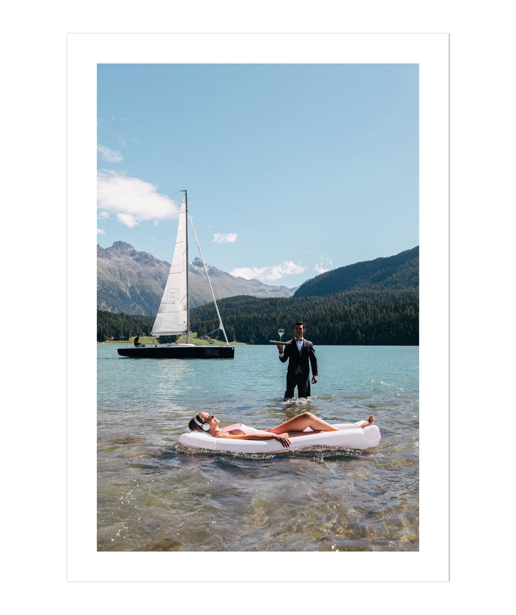 Poolside in St. Moritz