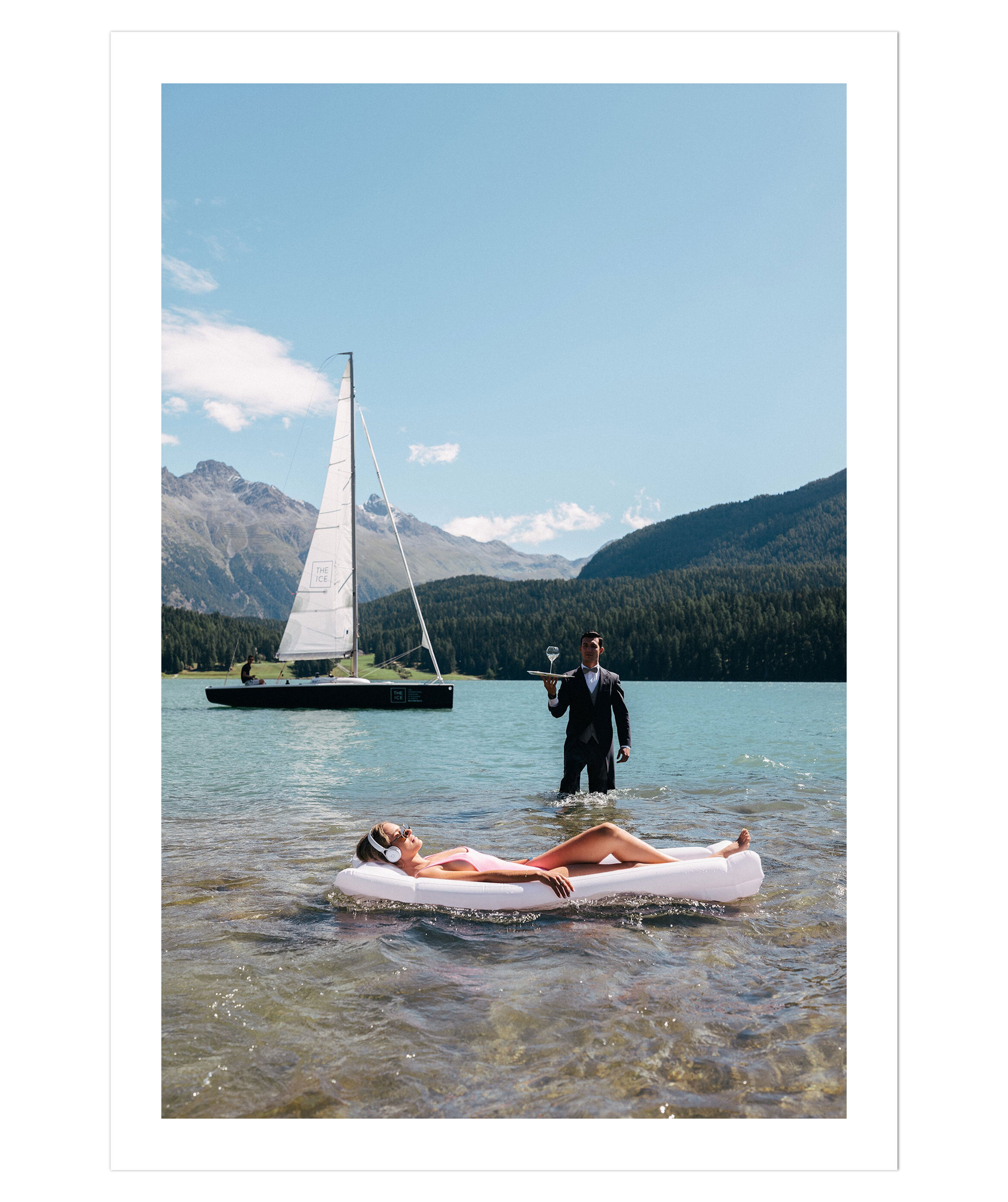 Poolside in St. Moritz