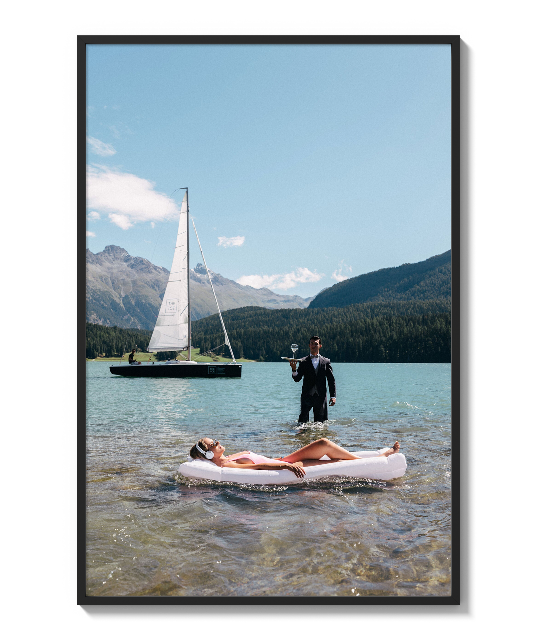 Poolside in St. Moritz