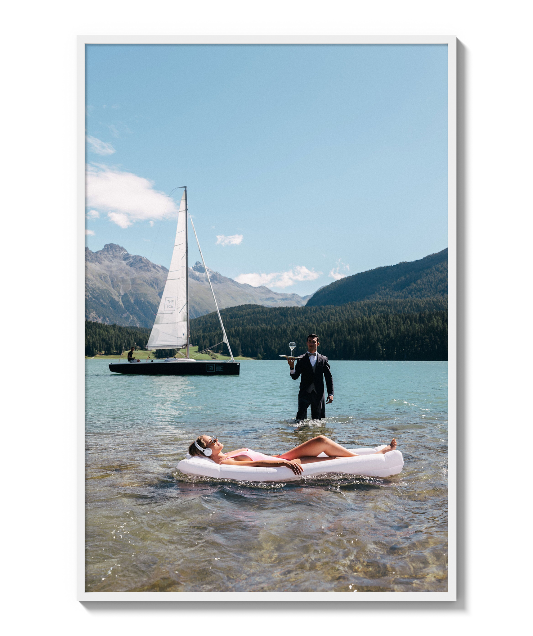 Poolside in St. Moritz