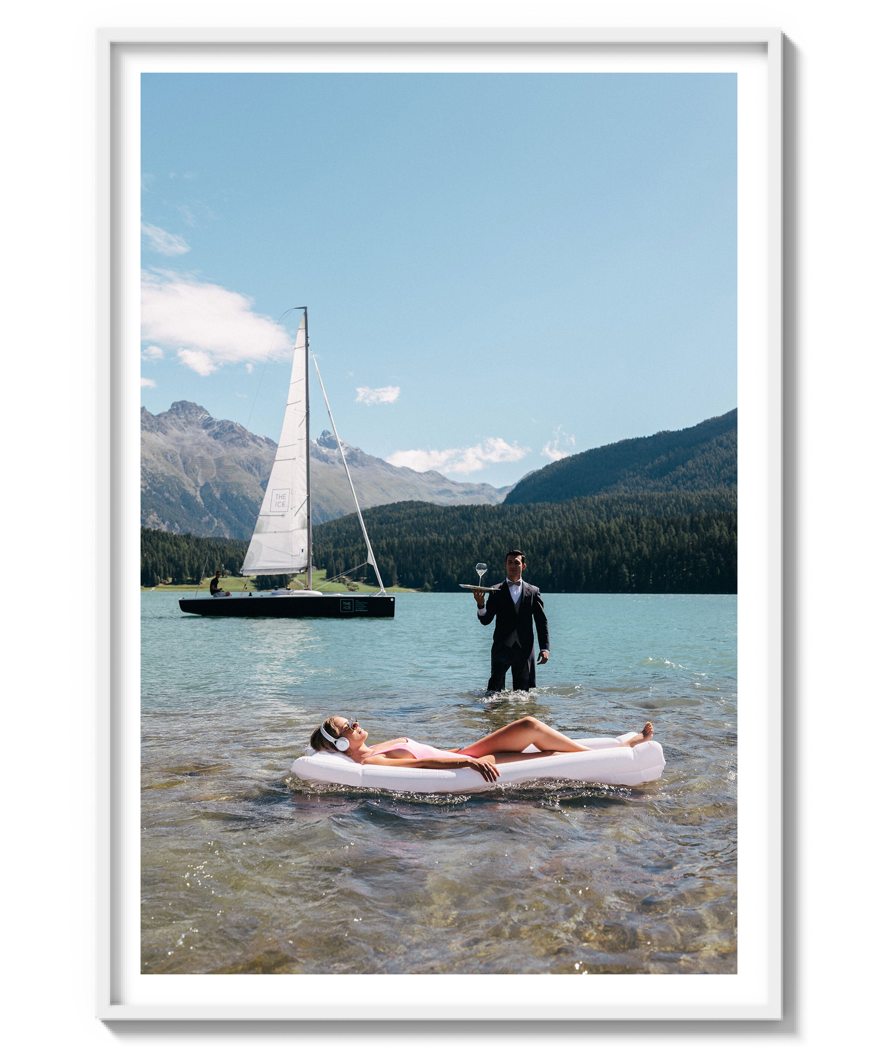 Poolside in St. Moritz